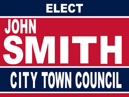 One Sided Political Yard Signs